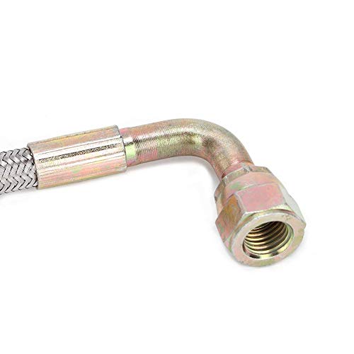 Suuonee Oil Feed Lines Turbo,24In T3/T4 Turbo Oil Feed Line An4 Port Kit Fit For Toyota / Nissan #TOP7