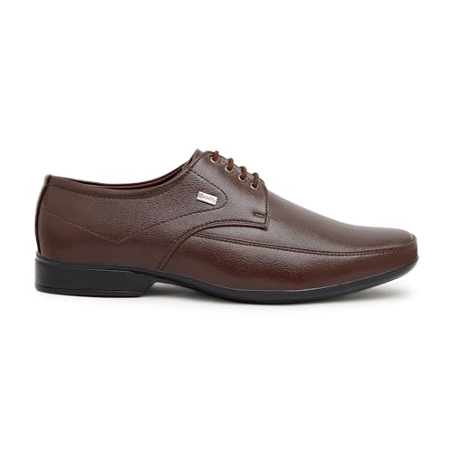 Image of NOBILITY Faux Leather Black Formal Lace Up Shoes for Men || Comfortable Walking || Classic Design || Breathable | Slip Resistant