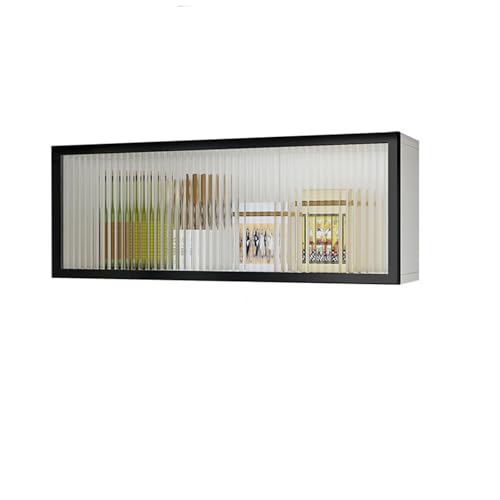 Vitrina de cristal montada en la pared con...