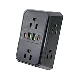 Presa Multipla USB, Italiana,Adattatore Multipresa Elettrica da Muo, dattatore...