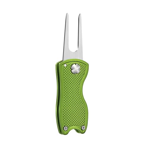 image for Mile High Life All Metal Foldable Golf Divot Tool with Pop-up Button &