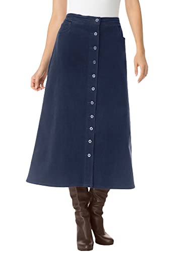Woman Within Plus Size Corduroy Skirt
