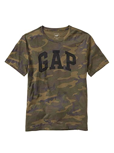 Gap Mens Classic Logo Tee T Shirt, Camo Print, Large Us #TOP2