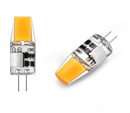 G4 Led Light Bulbs G4 Bi-Pin Base 3W (Equivalent To 20W Halogen Bulb) Ac/Dc 12V Warm White 3000K Led Bulbs For Landscape Ceiling Under Counter Puck Lighting,1 Led 1508 Cob Chip,10 Pack #TOP1