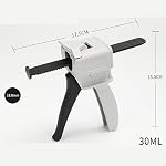 30ml/1oz Glue Dispensing Gun Single Tube Manual Liquid Dispenser Caulking Gun for Pressing Squeezing