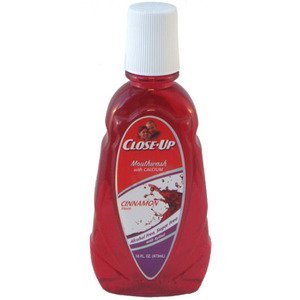 Close-up Mouthwash Cinnamon with Calcium, 16 Fl Oz (Pack of 3)