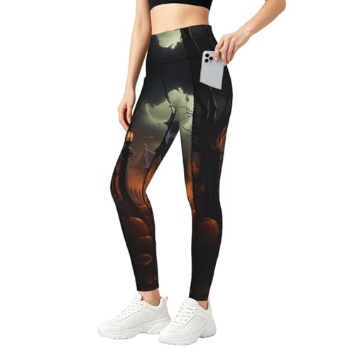 Leggings de Halloween para mujer mallas cómodas para entrenamiento y uso diario