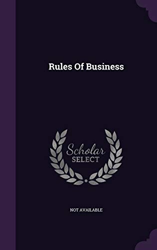 Rules Of Business
