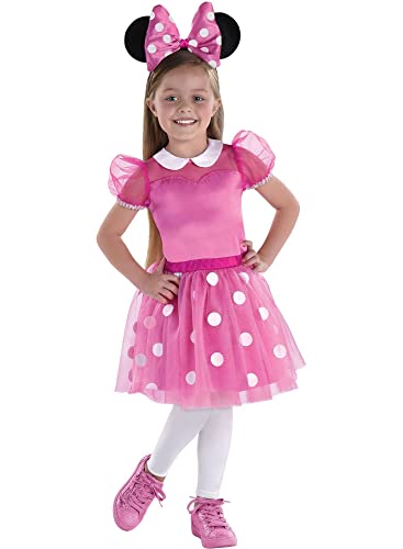Party City Minnie Mouse Pink Halloween Costume For Girls Small cover