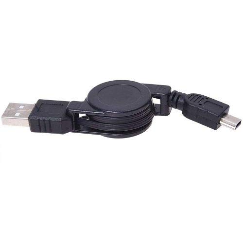 CABLEPELADO Câble USB rétractable Mini USB 0.75 M Noir