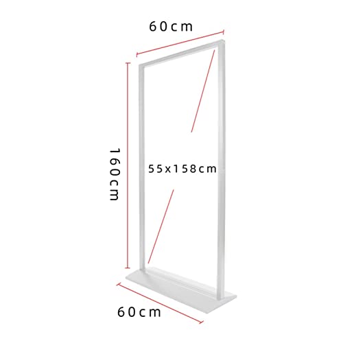 Présentoir porte-affiches double face vertical blanc de dimensions 60x160 cm