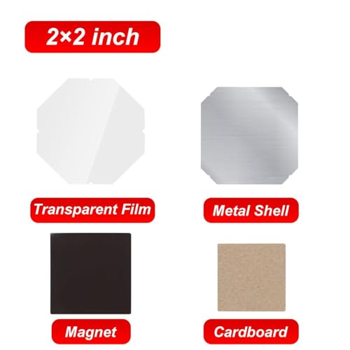 DIY Kühlschrankmagnete Kit zum Basteln, benutzerdefinierte Foto Bild Tasten, kompatibel mit Knopfdruckmaschinen, 100 Stück