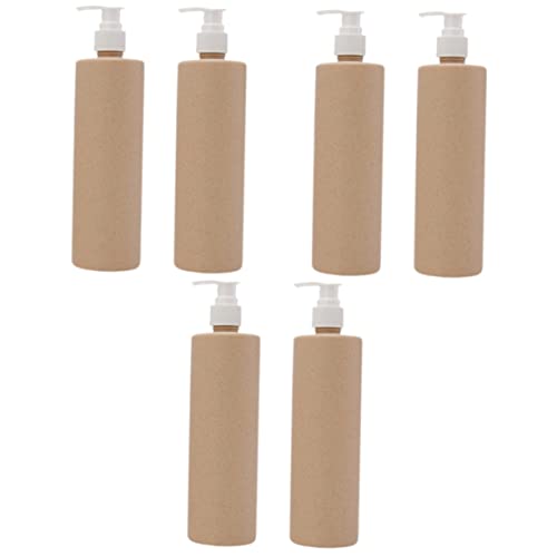 FRCOLOR 6stücke Nachfüllbare Pumpflaschen Für Shampoo Und Lotion Biologisch Abbaubarem Material Für Zuhause Und Hotel Leckschutz Und Einfache Handhabung