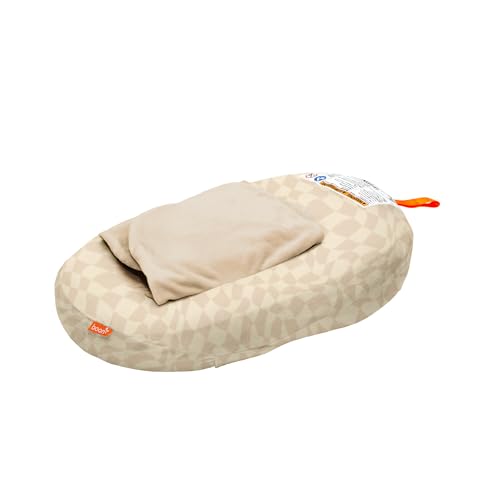 Boon Puff+ Inflatable Baby Bather - Portable Infant Bathtub Baby Bath Seat Includes Microfleece Cover, Swaddle Wings, and Storage Bag - Baby Tubs for...