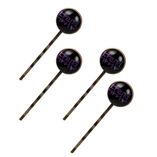 Barrettes à cheveux en métal de créateur avec lettres alphabet punk chic