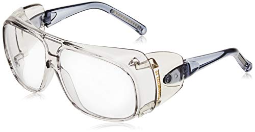 山本光学 YAMAMOTO YS-75 保護めがね つる角度調節可能 上下ひさしサイドカバー付き 高い防護性能 クリア×スモーク PET-AF(両面ハードコートくもり止め) 日本製 JIS 紫外線カット