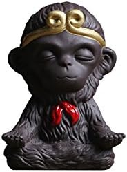 YOURNELO Sun Wukong Ceramic Desktop Display Pen Holders for Single Apple Pencil Stylus Pen Stand Desk Storage Organizer Nifty Paperweight (A)