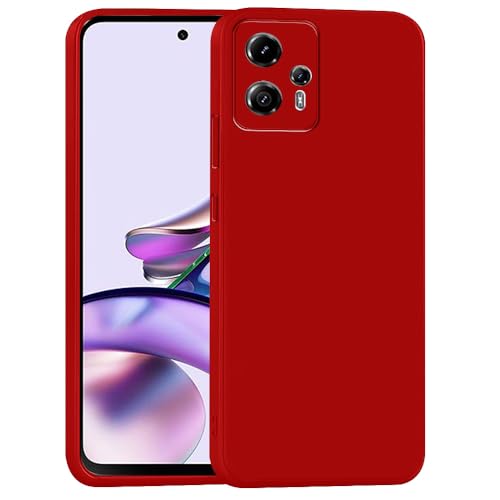 Image of Back Cover for Motorola Moto G13 4G / G23 4G | Full Camera Protection | Premium Liquid Silicon Case | Flexible Bumper Case for Motorola Moto G13 4G / G23 4G (Red)