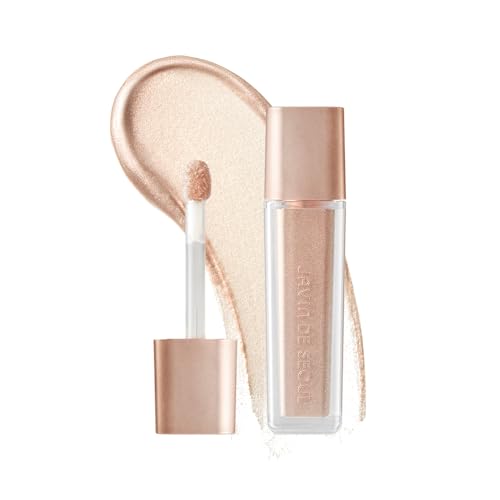 JAVIN DE SEOUL Wink Eye Shimmer I Light - Versatile Illuminator, Highlighter, Buildable Eye Shadow, Adds Radiant Glow for Eyes and Face, 6g (01 Pre Beige)