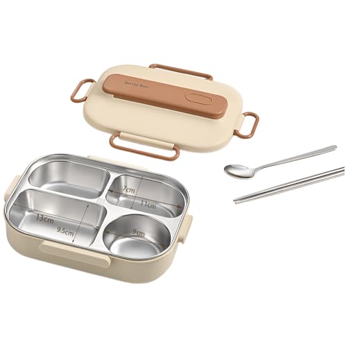 【保温給湯/におい防止】収納式ステンレス食器付 弁当箱 オフィス用 3段仕切り分け 滑り止め加工 手提げ袋付き 日本製(大容量1500ml)