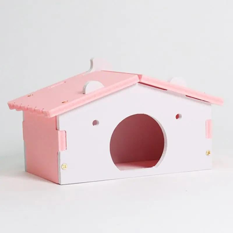Juguete for hámster, 2 Piezas, Cama Colorida for hámster, casa for Ratas, Ratones, Hurones Enanos, Animales pequeños, Juguete Rosa,Juguetes para hámster(Green)