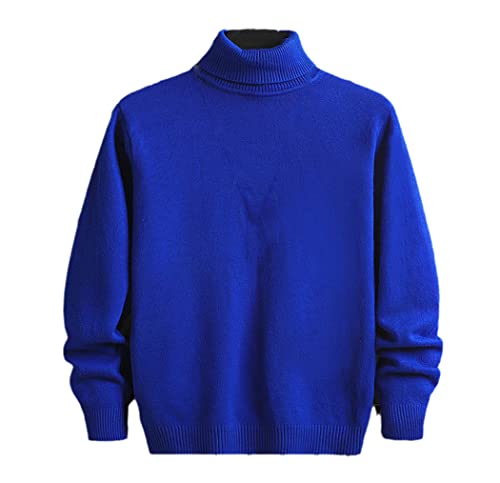 Pull mince hommes bleu contre le froid de mi-saison taille L