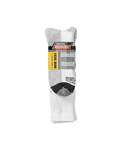 Dickies Genuine 2 Pair Mens Steel Toe Boot Length Crew Work Socks