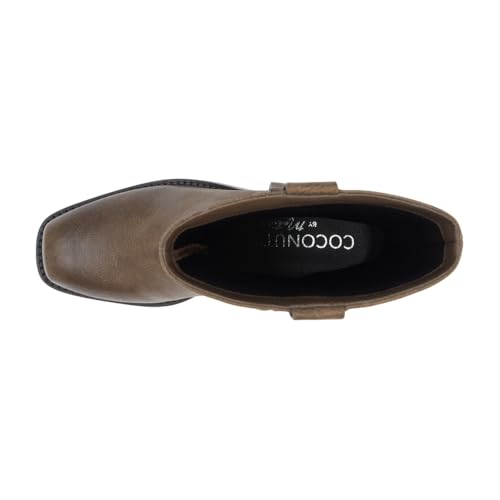 Coconuts by Matisse Womens Autumn Harness Pull On Motorcycle Casual Boots Mid Calf Low Heel 1-2" - Black4