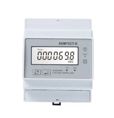 �d�͗ʌv SDM72CT-D �O�� 4 ���� DIN ���[�� 1A/5A CT �ڑ�