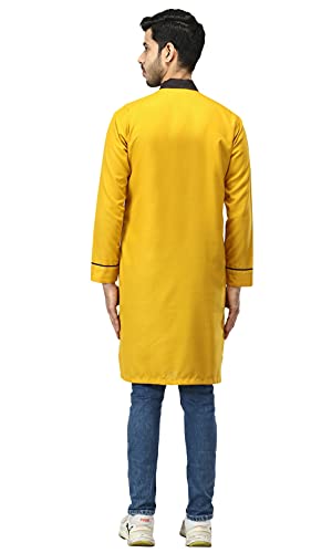 Image of Leriya Fashion Men's Slub Cotton pathan Suit Kurta