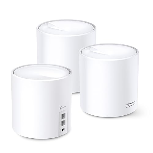 Image of TP-Link Deco X60 Whole Home Mesh Wi-Fi System,AX5400 Wireless WiFi 6 Speeds Up to 5400Mbps,Work with Amazon Echo /Alexa,Ofdma&Mu-Mimo Technology Router,Pack of 3,Dual Band,White