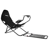 Rebblers® SIMR100 Klappbarer Rennsitz, Foldable SIM Racing Seat, Lenkradständer, Renncockpit, Schwarz