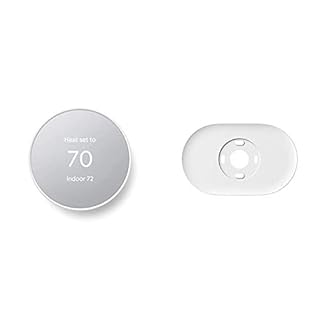 Google Nest Thermostat - Smart Thermostat for Home - Programmable Wifi Thermostat & Trim Kit - Made for the Nest Thermostat - Programmable Wifi Thermostat Accessory - Snow