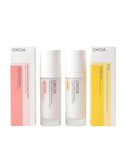 OKOA SKIN Dual Action Lifting Cream Deep Hydration Moisturizer Firming Anti Aging Face Cream with Peptides & Botanical Extracts Helps Improve Skin Elasticity and Reduce Fine Lines & Wrinkle