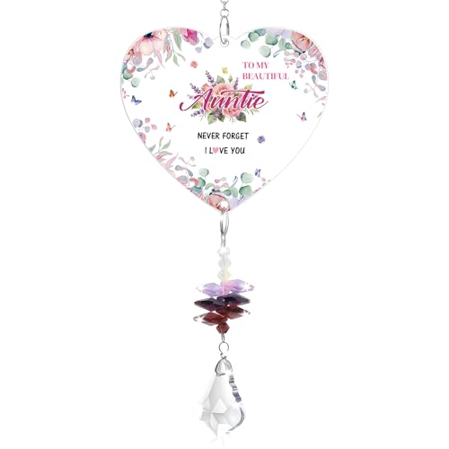Auntie Gifts Crystal Suncatcher Best Auntie Birthday Gifts Aunty Gift Gifts For Auntie Presents For Auntie On Mothers Day Christmas Thanksgiving Day Valentines Day
