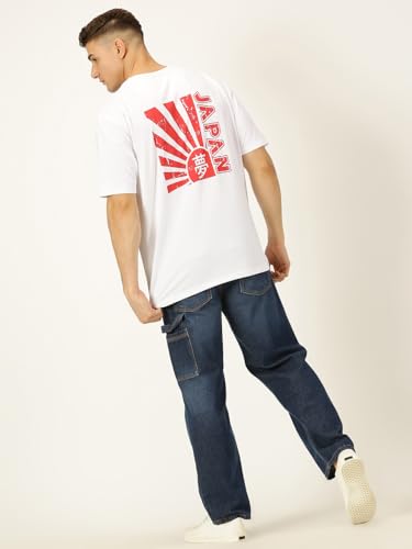 Image of Thomas Scott Men's | Graphic | Half Sleeve | Oversized Fit | 100% Cotton | Crew Collar | Casual Tshirt