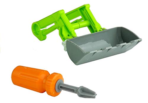 Trattore con rimorchio, 43 cm, set di attrezzi da agricoltura, giocattolo