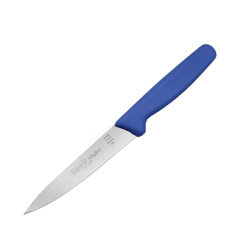 Light 'n' Mighty Kitchen Utiltity Knife - 5.5-Inch Straight Blade - Stainless Steel Kitchen Knife, Blue - Dairy