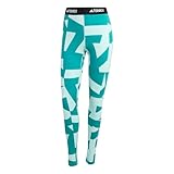 adidas Damen Multi Synthetic Base Layer Tights, Semi Flash Aqua/Semi Impact Orange, M