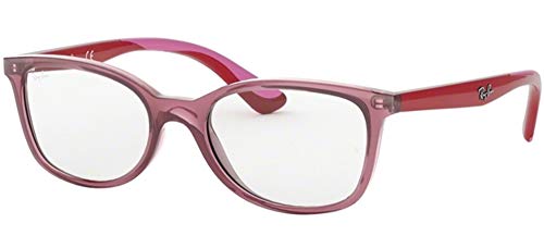 Ray-Ban Unisex-Erwachsene 0RY1586 Brillengestelle, Rot (Transparente Red), 49