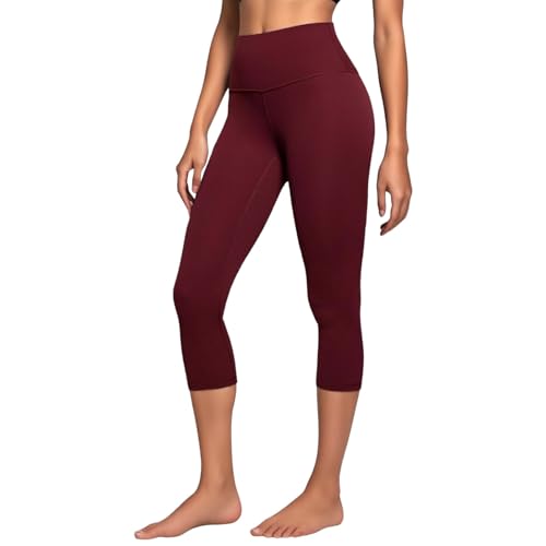 Leggings para mujer capri que no transparentan pantalones de yoga con control de vientre