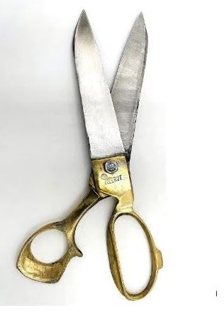 Image of Scissors For Cloth Cutting Fabric Stainless Steel Tailor Scissors (FULL BRASS SCISSOR 9 INCH)