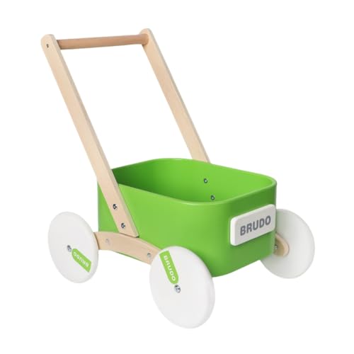 ベビーウォーカー 収納ボックス おもちゃ 手押し車 固定おもちゃ 馬車 収納ボックス ベビー 子供用馬車 おもちゃ 収納玩具 知育玩具 馬車 歩行練習 おしゃれ かわいい (グリーン)