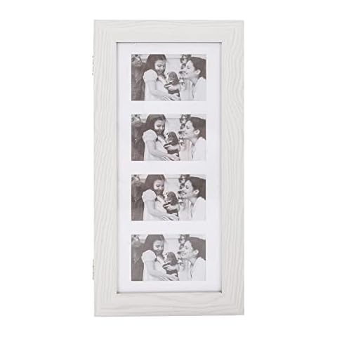 FOPEAS Organize Your Jewelry with a-Proof Wood Grain Cabinet - PVC Coated Mirror Included Cover