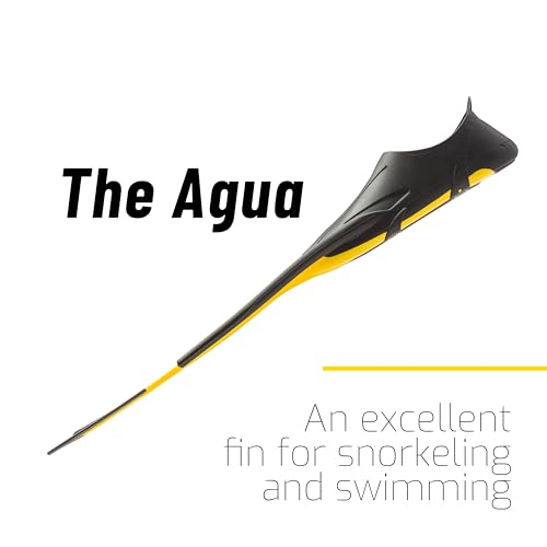 Image of Cressi Adult Snorkeling Fins with Self-Adjustable Comfortable Full Foot Pocket | Perfect for Traveling | Agua