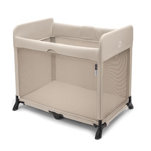 Image of Bugaboo Stardust Playard - Portable Indoor and Outdoor - Foldable On The Go Play Yard - 1 Second Unfold (Taupe)