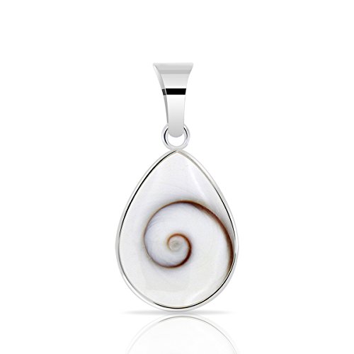 Planetys - Colgante Gota de Agua Ojo de Santa Lucia Shiva Plata de Ley 925-12 X 23 mm Cover