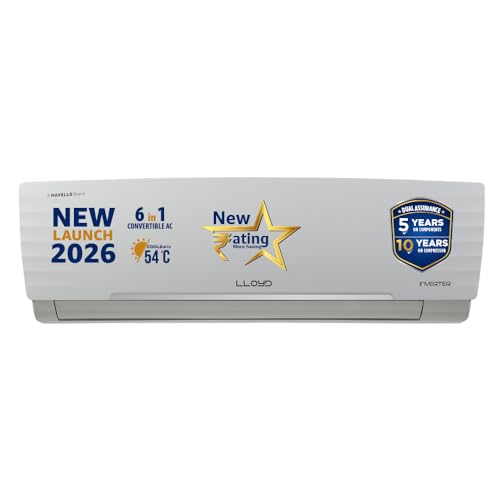 Lloyd 1.5 Ton 3 Star Inverter Split AC, 2026 New Star Rated (6 in...