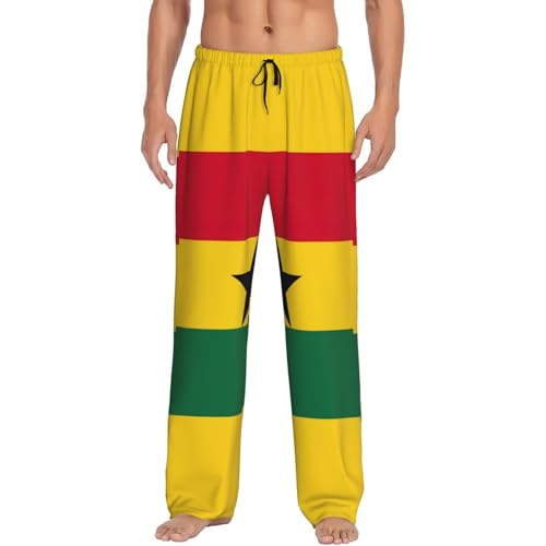 Pantalon de pyjama pour homme imprimé Ghana en coton taille L