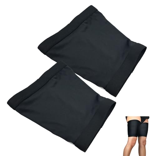 NiuLumea Lot de 2 manchons de compression pour cuisses - Soutien et performance - En élasthanne respirant - Évacuation de l'humidité - Pour la course, l'haltérophilie, le cyclisme - MLXL